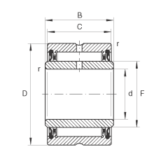 LS NA4908-2RSR, ߴϵ 49ɂ(c)ܷ