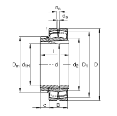 {(dio)ĝLS 22220-E1-K + H320, (j) DIN 635-2 (bio)(zhn)Ҫߴ, F׺;o